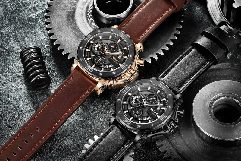 Break Ranger Black Stylish Mens Bracelet Watch 2
