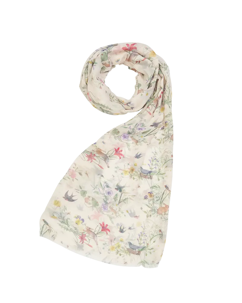 Bunny Toile Lightweight Scarf 1