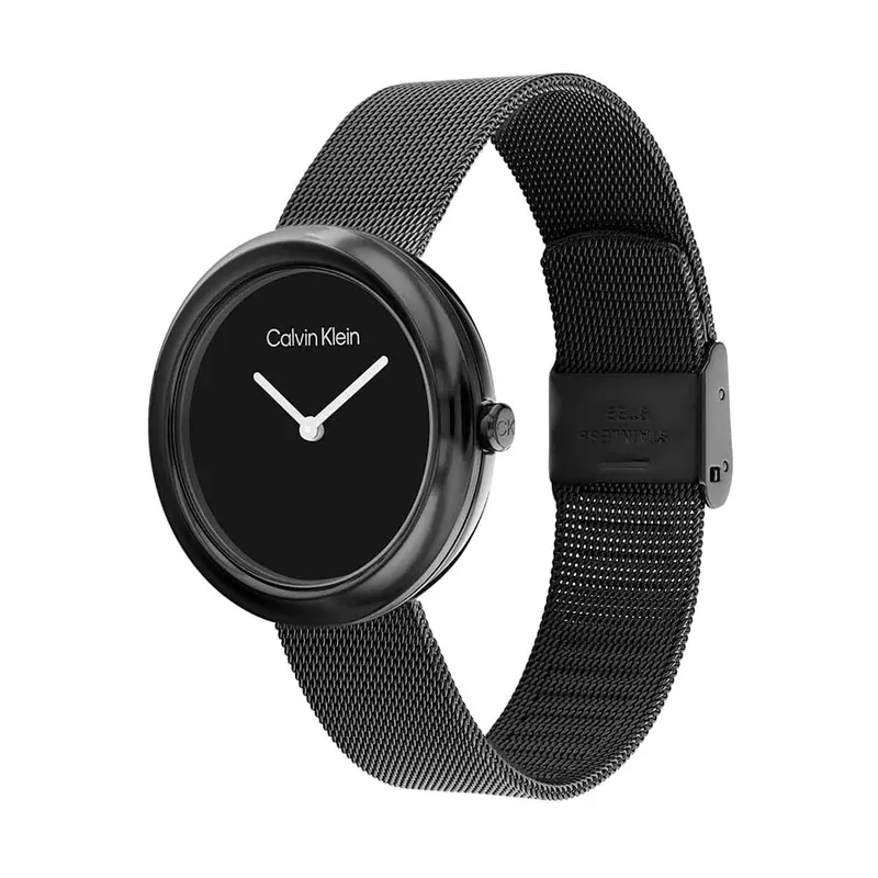 Calvin Klein Black Dial Milanese Strap Women Watch 25200015 2