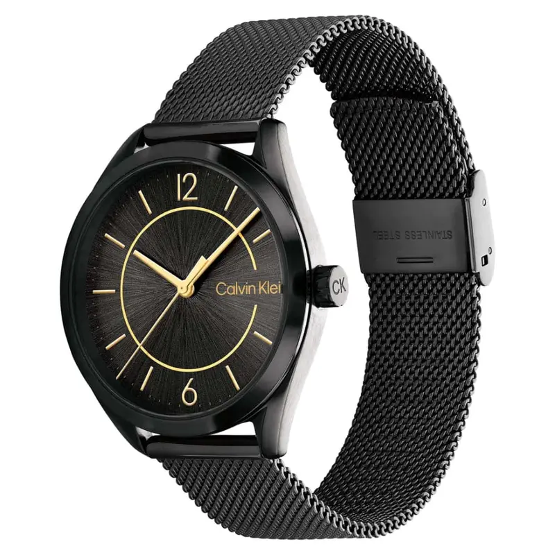 Calvin Klein Black Dial Milanese Strap Women Watch 25200194 2