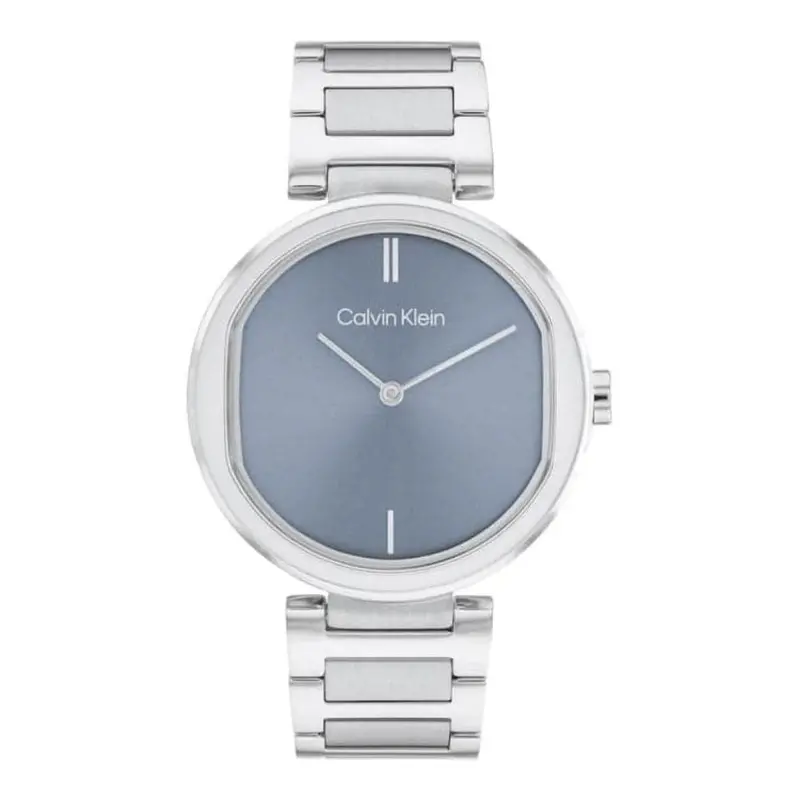 Calvin Klein Blue Dial Silver Stainless Steel Strap Women Watch 25200250 1