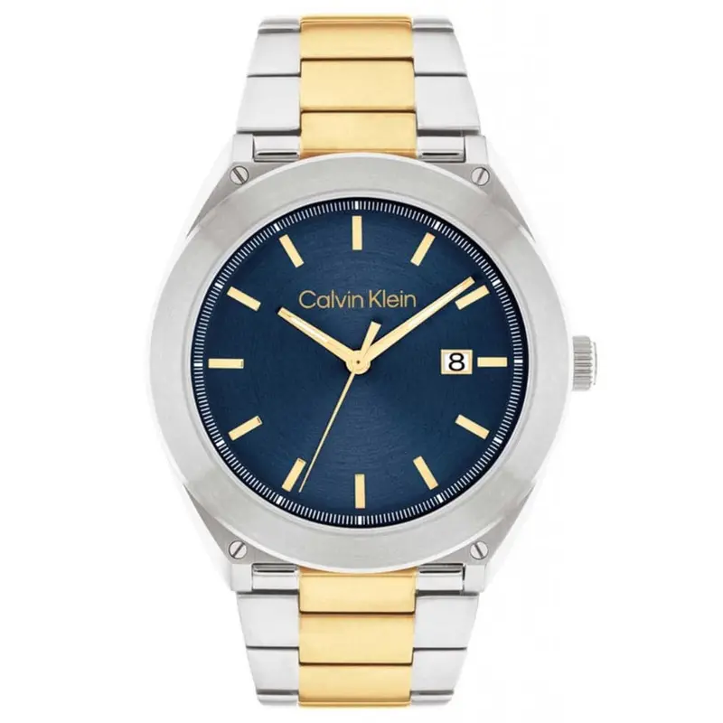 Calvin Klein Blue Dial Two-Tone Stainless Steel Strap Men Watch 25200198 1