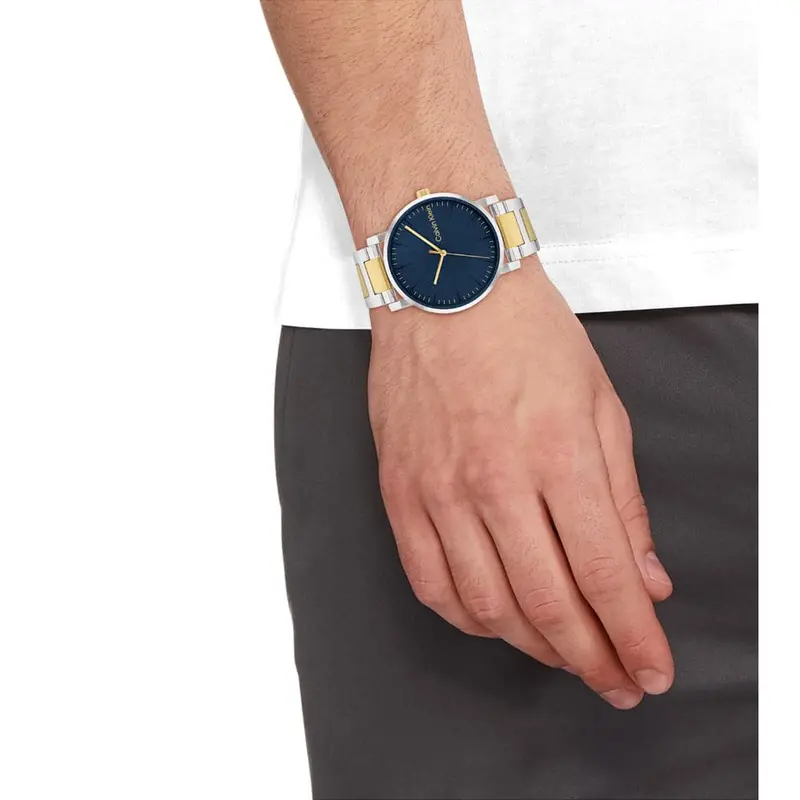 Calvin Klein Blue Dial Two-Tone Stainless Steel Strap Men Watch 25200258 2