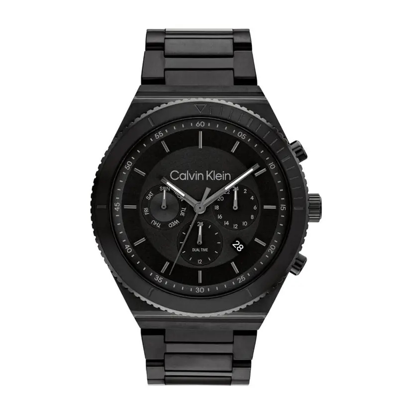 Calvin Klein Chronograph Black Dial Stainless Steel Strap Men Watch 25200303 1