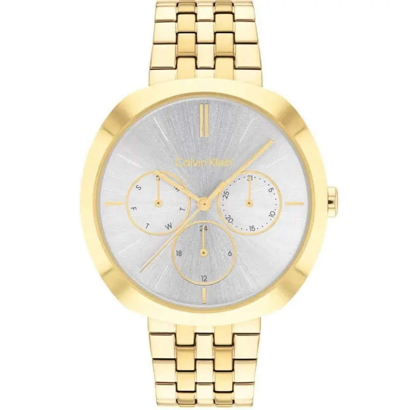 Calvin Klein Chronograph Gold Stainless Steel Strap Women Watch 25200336 1