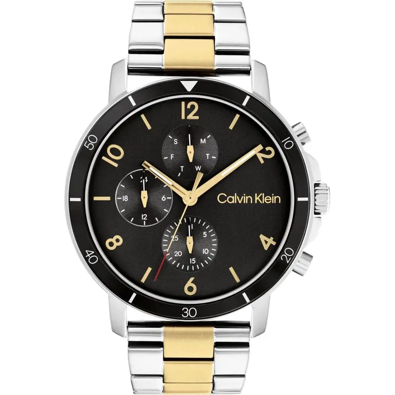 Calvin Klein Gauge Sport Chronograph Two-Tone Stainless Steel Strap Men Watch 25200070 1