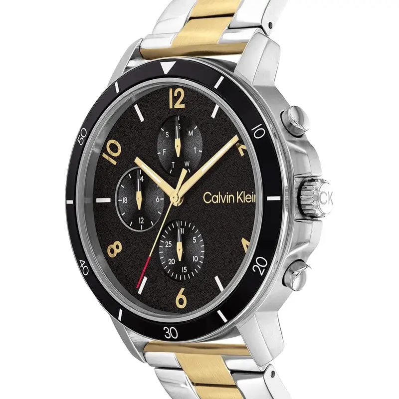 Calvin Klein Gauge Sport Chronograph Two-Tone Stainless Steel Strap Men Watch 25200070 2