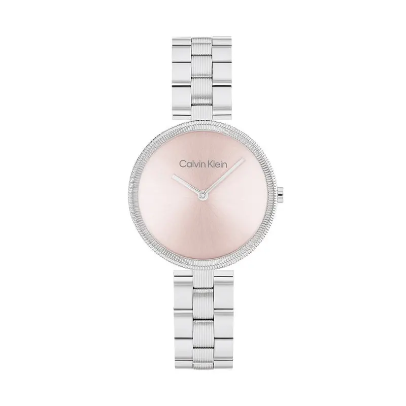 Calvin Klein Gleam Blush Dial Steel Ladies Watch 25100015 1