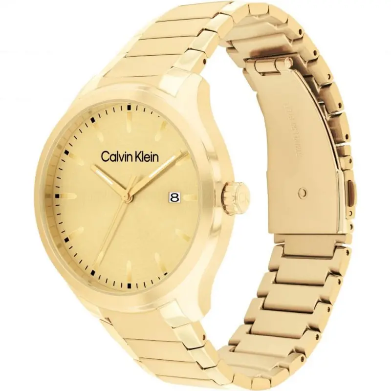 Calvin Klein Gold Dial Stainless Steel Strap Men Watch 25200349 2