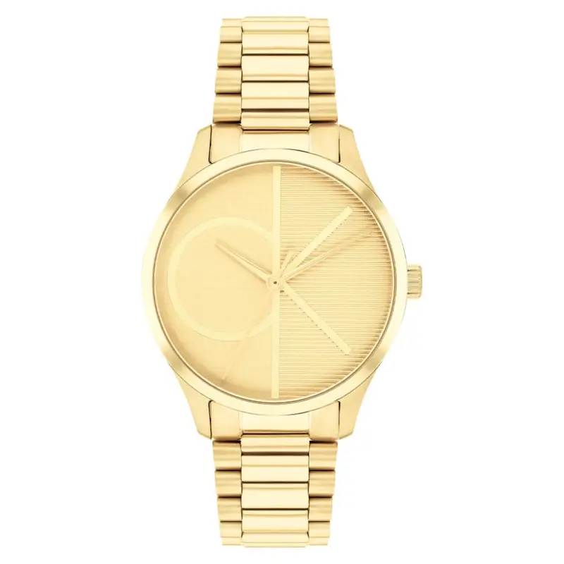Calvin Klein Gold Dial Stainless Steel Strap Women Watch 25200346 1