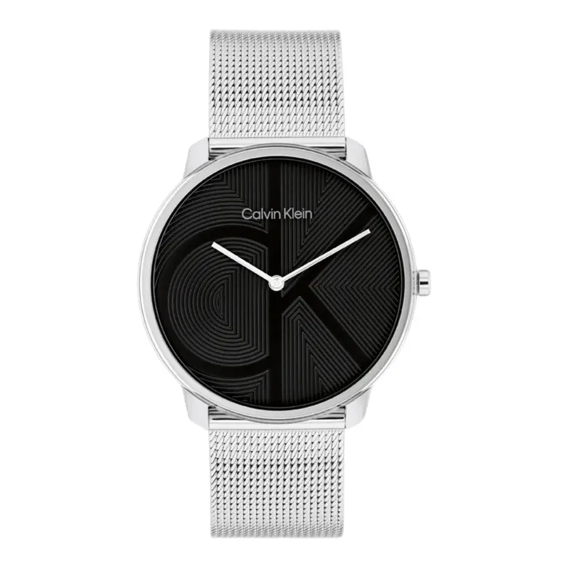 Calvin Klein Iconic Silver Mesh Bracelet Watch 25300012 1