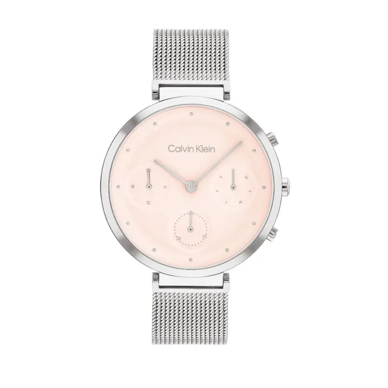 Calvin Klein Minimalistic Silver Milanese Strap Women Watch 25200286 1