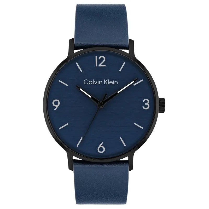 Calvin Klein Modern Blue Leather Men's Watch 25200436 1