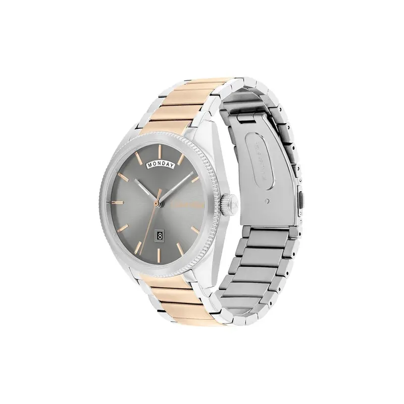 Calvin Klein Progress Cool Gray Two-Toned Steel Watch 25200449 2