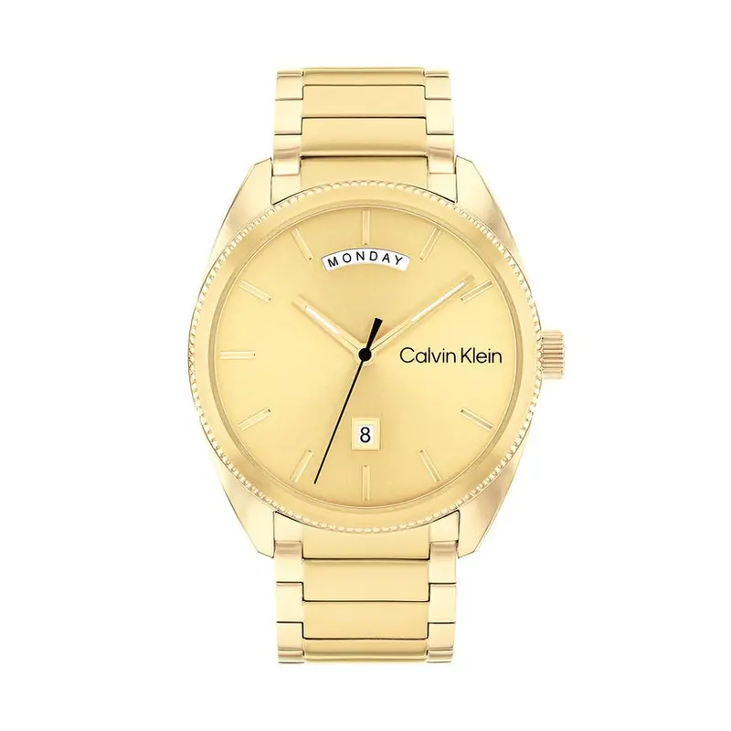 Calvin Klein Progress Gold Plated Steel Watch 25200447 1