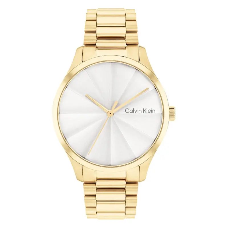 Calvin Klein Silver Dial Gold Stainless Steel Strap Women Watch 25200232 1