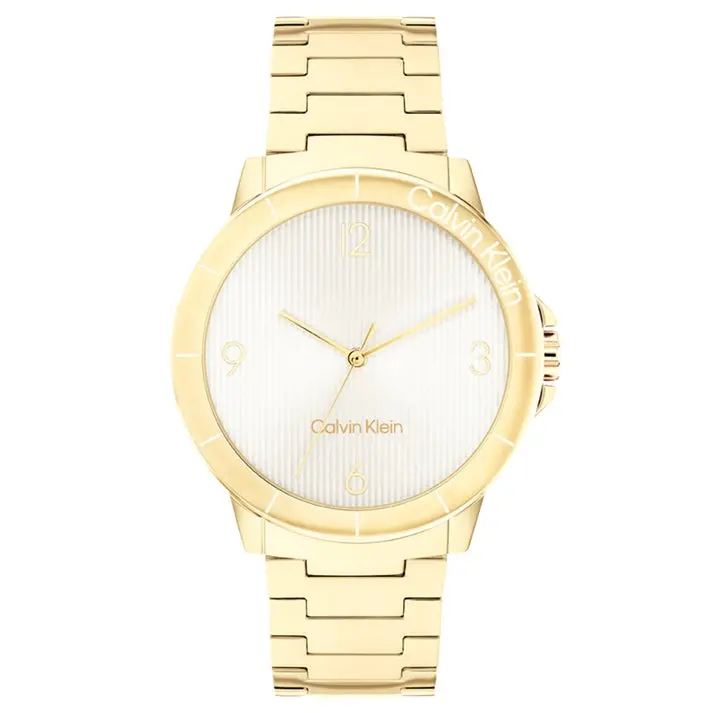 Calvin Klein Vivacious Gold Steel Watch 25100023 1