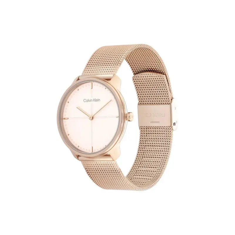 Calvin Klein White Dial Rose Gold Stainless Steel Strap Women Watch 25200158 2