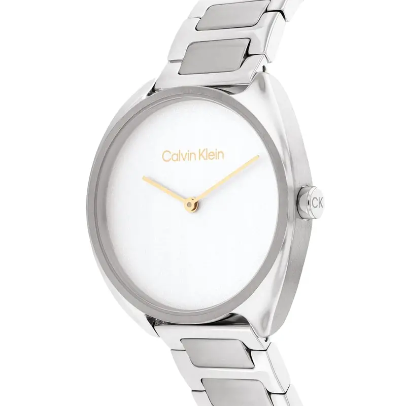 Calvin Klein White Dial Silver Stainless Steel Strap Women Watch 25200275 2