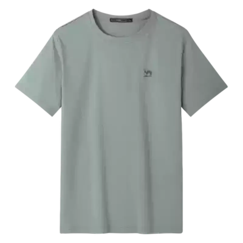 Camel Men's Quick-Drying Short-Sleeve T-Shirt, Summer 2026, Breathable, Couple Sports Casual White Short-Sleeve T-Shirt 1
