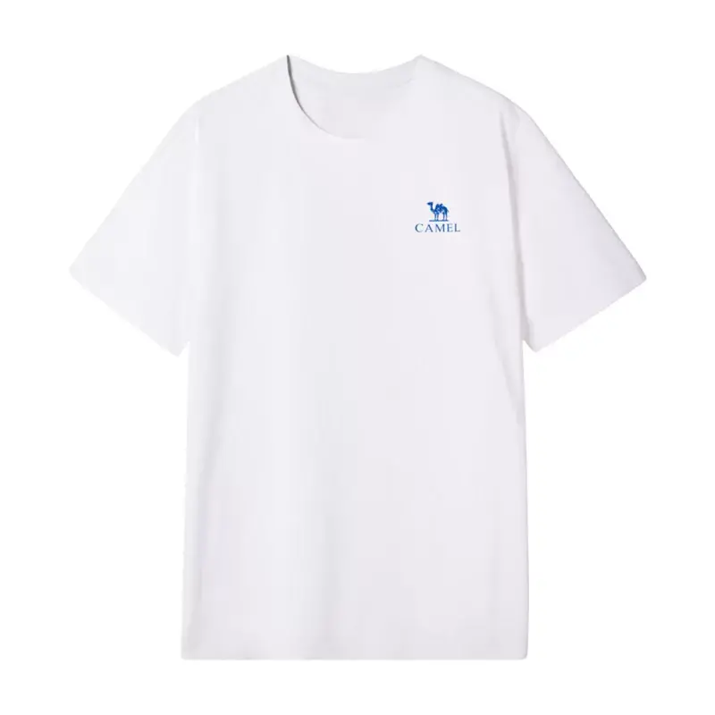 Camel Men's Solona Quick-Drying Short-Sleeve T-Shirt, Summer 2026 New Style, Couple Round Neck Loose Solid Color Half-Sleeve 1