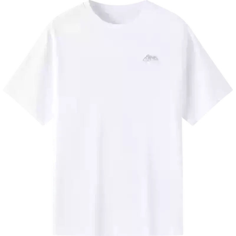 Camel Men's Three-Proof Short-Sleeve T-Shirt, Summer 2026, Crew Neck, Printed, Outdoor Casual, Solid Color, Short-Sleeve T-Shirt 1