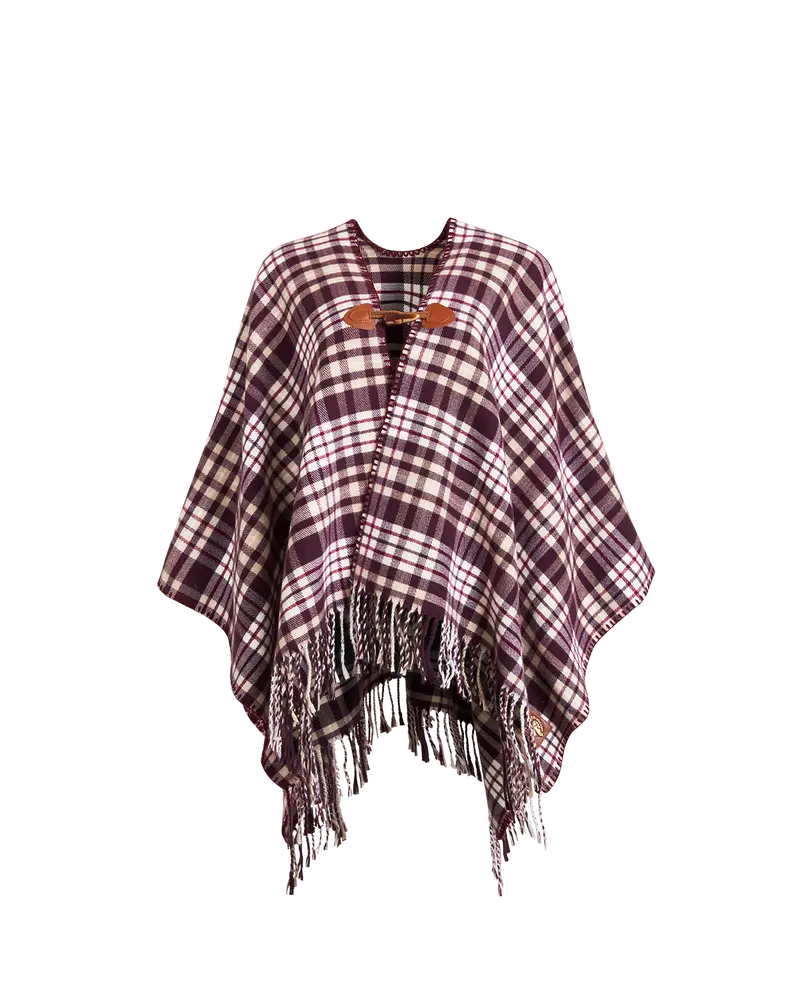 Caramel & Chocolate Check Cape 1