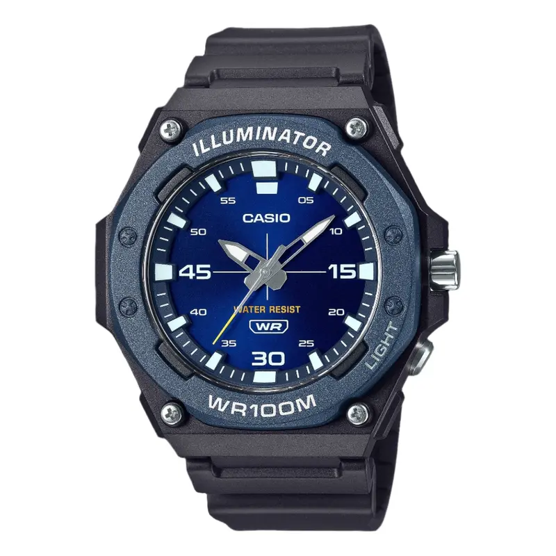 Casio Analog Blue Dial Black Resin Strap Men's Watch Mw-620H-2Avdf-P 1