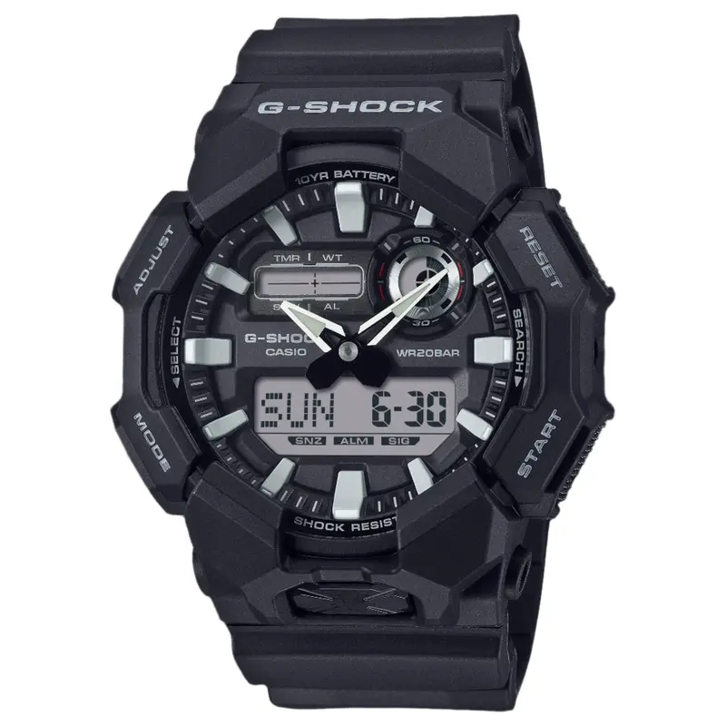 Casio Analog-Digital Black Resin Ga-010-1Adr 1