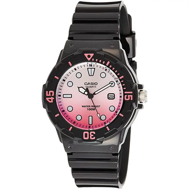Casio Analog Lrw-200H-4Evdr-P Black Resin Strap Women Watch 1