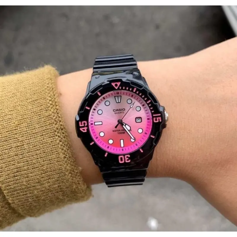 Casio Analog Lrw-200H-4Evdr-P Black Resin Strap Women Watch 2