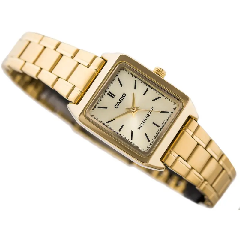 Casio Analog Ltp-V007g-9Eudf-P Gold Stainless Steel Women Watch 2