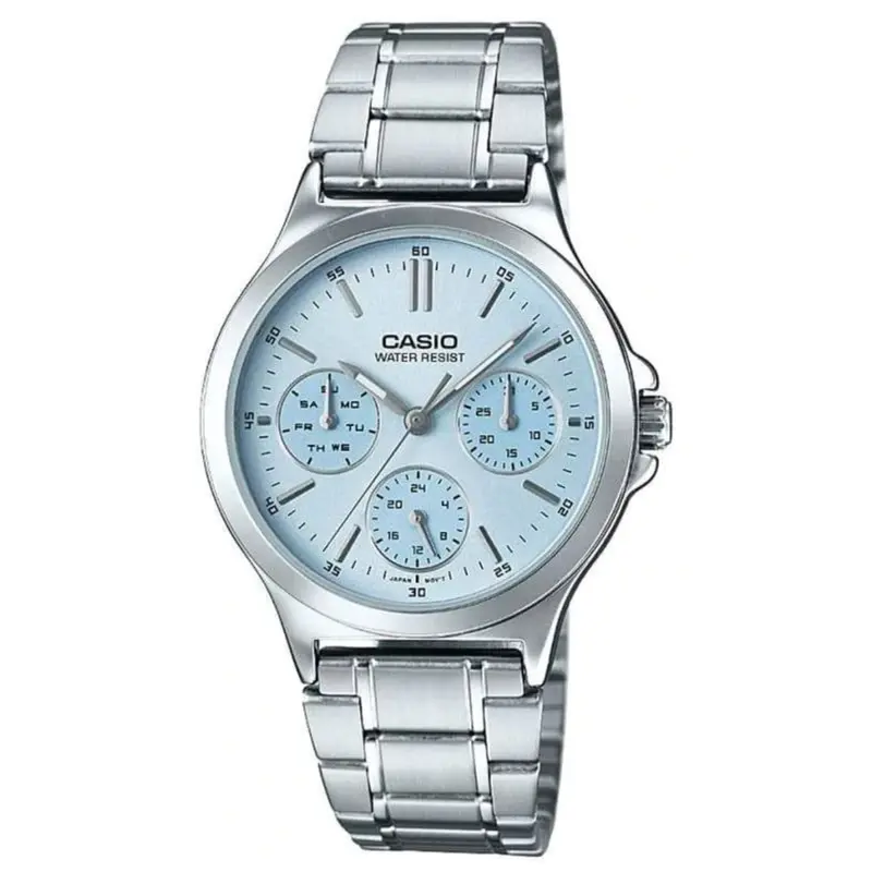 Casio Analog Ltp-V300d-2Audf-P Stainless Steel Women Watch 1