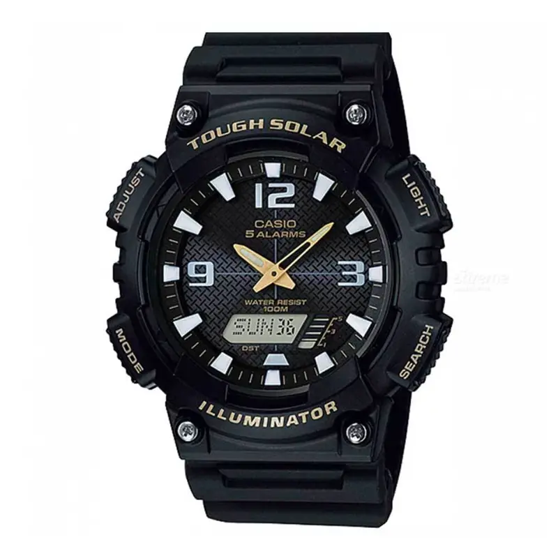Casio Aq-S810w-1Bvdf-P Solar Digital Black Resin Unisex Watch 1