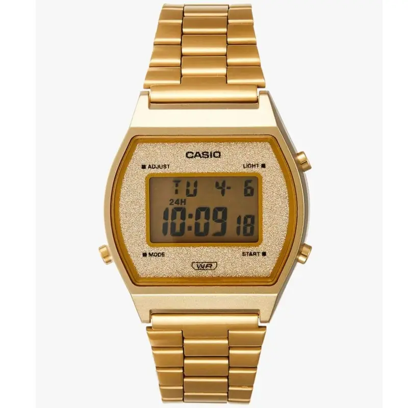 Casio B640wgg-9Df Vintage Series Digital Gold Dial Unisex Watch 1
