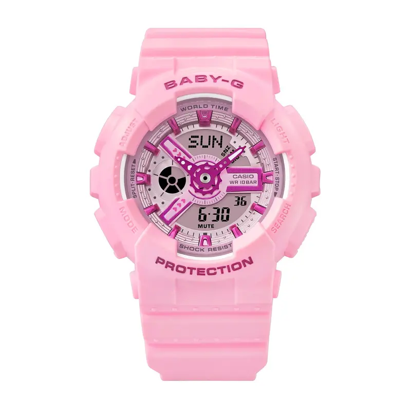 Casio Baby-G Ba-110 Series Light Pink Resin Watch Ba-110Yk-4Adr 2