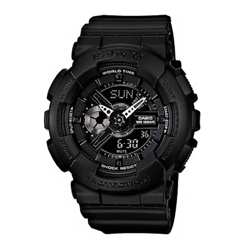 Casio Baby-G Ba-110Bc-1Adr-P Digital Quartz Black Resin Unisex's Watch 1