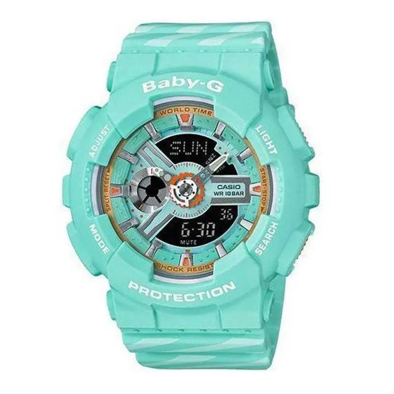 Casio Baby-G Ba-110Ch-3Adr Digital Quartz Blue Resin Women's Watch 1