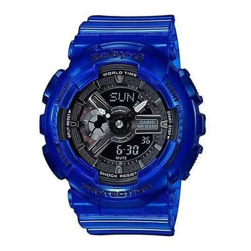 Casio Baby-G Ba-110Cr-2Adr Tandem Series Digital Quartz Blue Resin Women's Watch 1