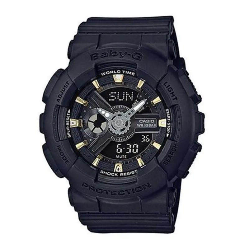 Casio Baby-G Ba-110Ga-1Adr Digital Quartz Black Resin Women's Watch 1