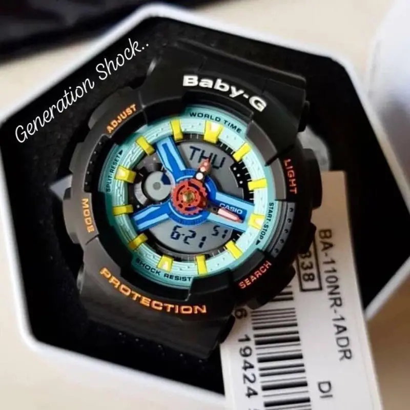 Casio Baby-G Ba-110Nr-1Adr Digital Quartz Black Resin Women's Watch 2
