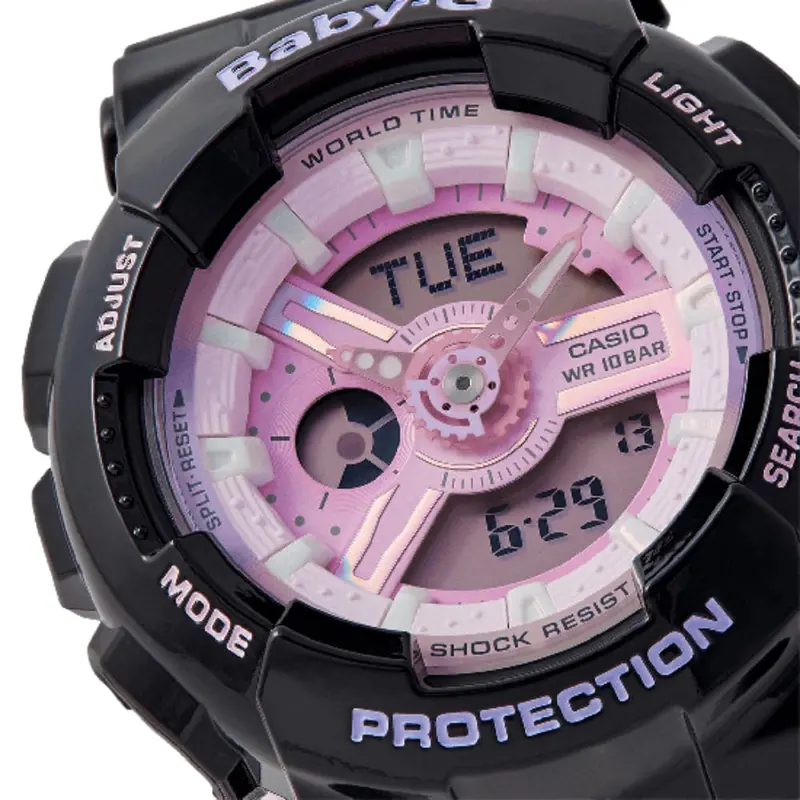 Casio Baby-G Ba-110Pl-1Adr Black Resin Band Women's Sports Watch 2