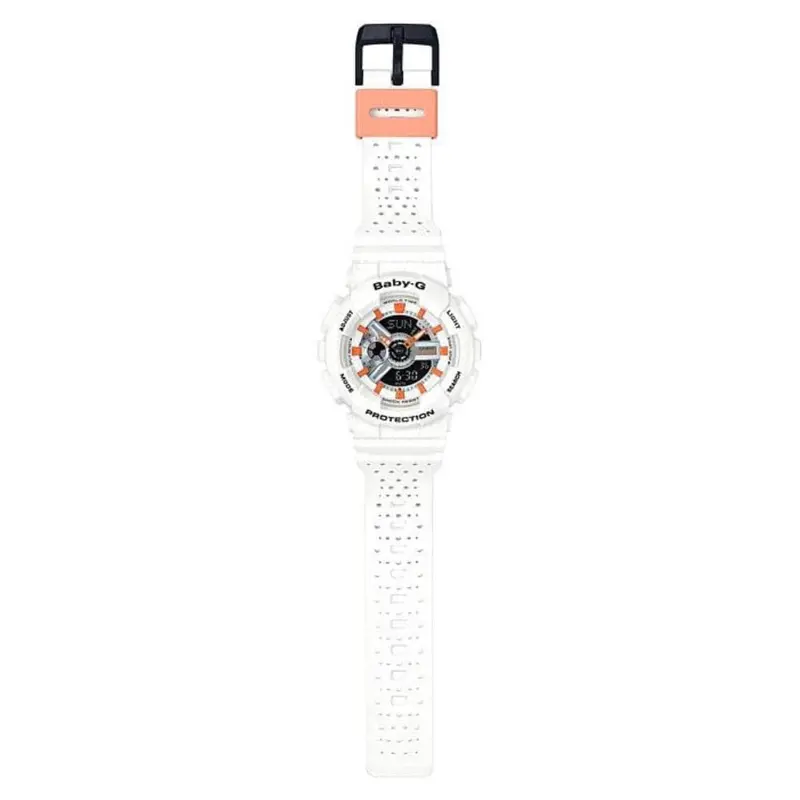 Casio Baby-G Ba-110Pp-7A2dr Tandem Series Digital Quartz White Resin Women's Watch 2