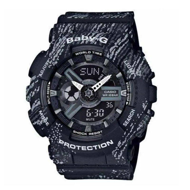 Casio Baby-G Ba-110Tx-1Adr Tandem Series Digital Quartz Black Resin Women's Watch 1