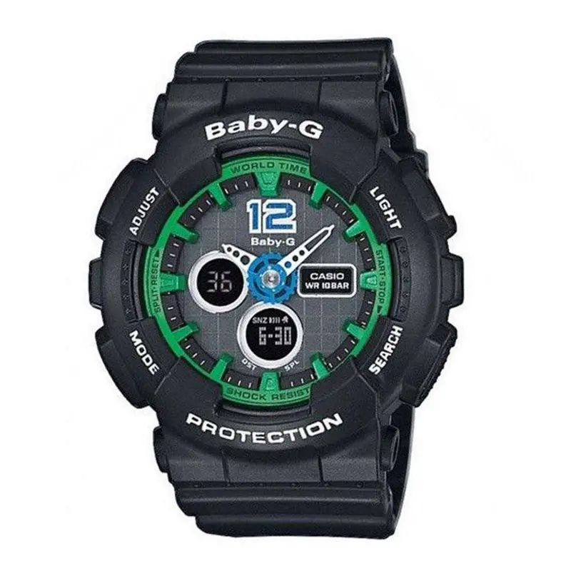 Casio Baby-G Ba-120-1Bdr Digital Quartz Black Resin Women's Watch 1