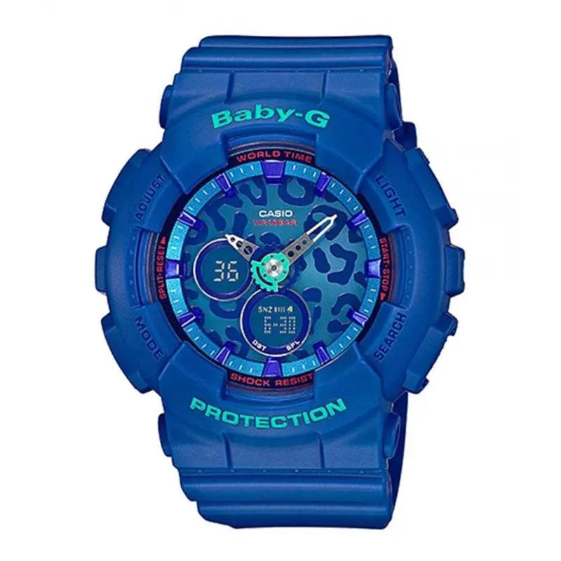 Casio Baby-G Ba-120Lp-2Adr Digital Quartz Blue Resin Women's Watch 1