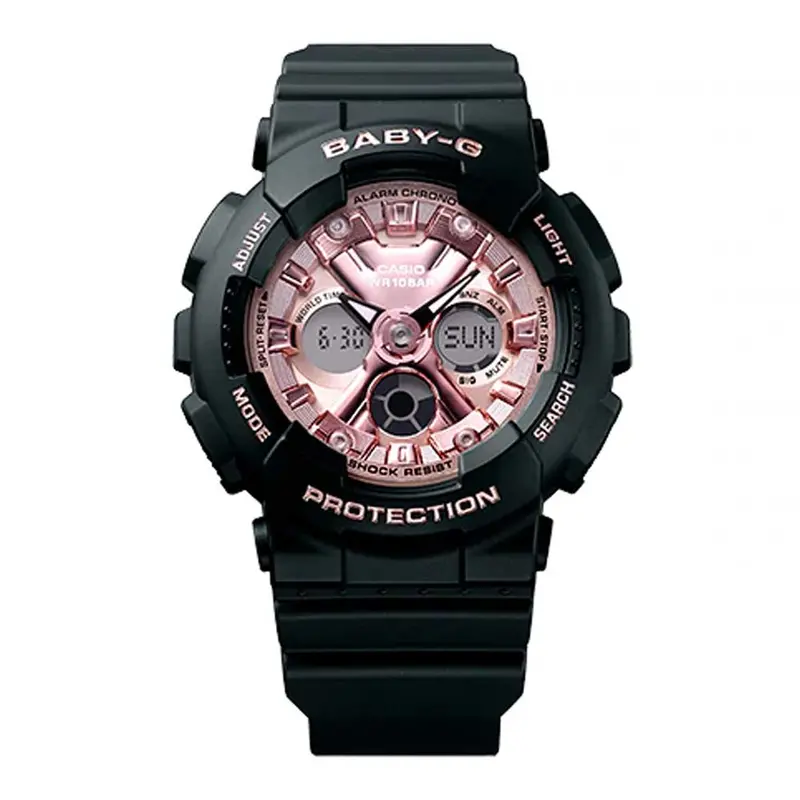 Casio Baby-G Ba-130-1A4dr-P Black Resin Women Watch 2