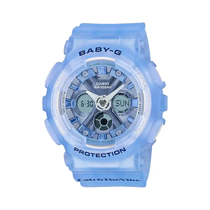 Casio Baby-G Ba-130Cv-2Adr Blue Resin Strap Women's Watch 1
