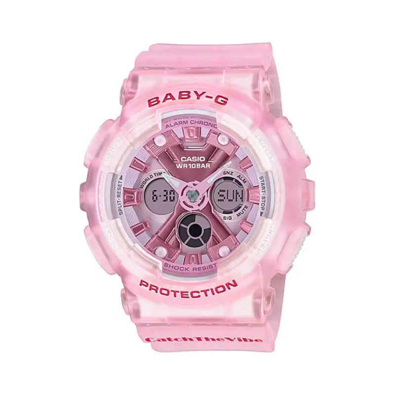 Casio Baby-G Ba-130Cv-4Adr Pink Resin Strap Women's Watch 1