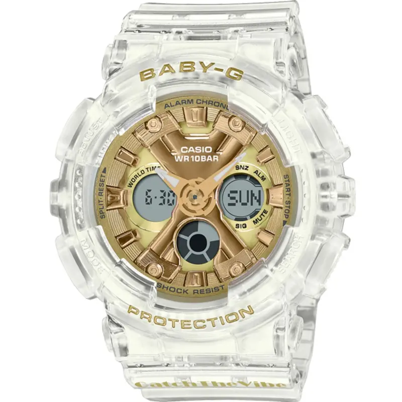 Casio Baby-G Ba-130Cvg-7Adr White Resin Strap Women's Watch 1